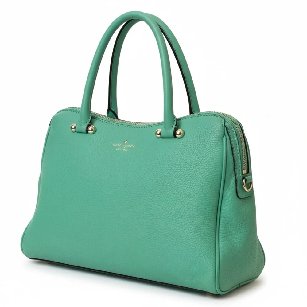 Kate Spade New York Charles Street Audrey Super Soft Pebbled Leather Satchel.